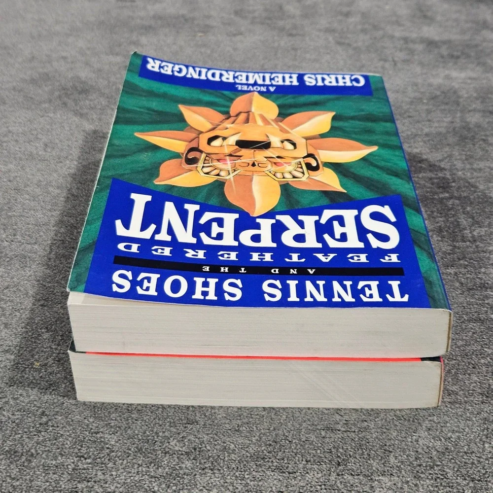 SIGNED Tennis Shoes‎ and the Feathered Serpent Books 1 & 2 Chris Heimerdinger